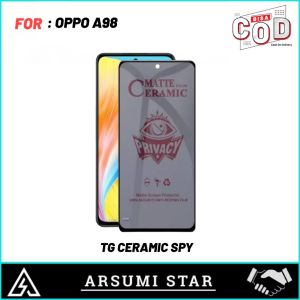 Tempered Glass Ceramic OPPO A98 Tg Anti Gores Ceramic Matte Anti Spy