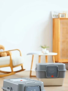Meilovmao Stainless Steel Cat Litter Box Fully Enclosed Odor Proof Large Top Entry Anti-Splash Pet Toilet Kotak Kucing