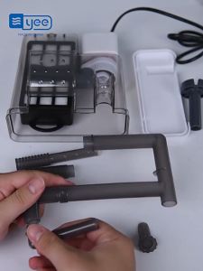 Yee 3 in 1 Hanging External Aquarium Hang On Filter Waterfall External Water Pumps Hanging Filters Power Waterfall Suspension Ultra-quiet Air Pump Activated Carbon Wate For Aquarium