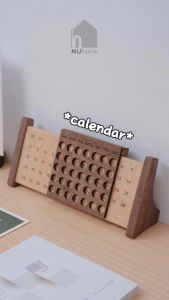 Lịch gỗ vạn niên để bàn - Towa | NU Home | lịch gỗ tự nhiên để bàn thiết kế đẹp mắt và sang trọng