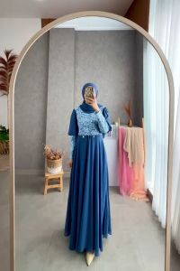 Glamz Kaluna: Desain Elegan & Nyaman untuk Gamis Brukat Set Pashmina