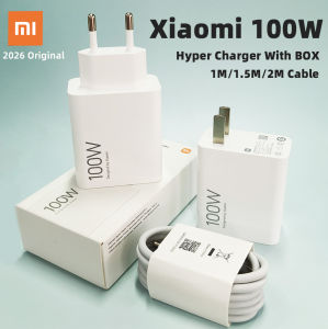Xiaomi | XIAOMI 100W Charger Original Mi 17 Ultra 15t Poco F8 M8 Pro F7 Redmi Phone Chargers Hypercharge Wall Adapter Type C Cable Xiaomi
