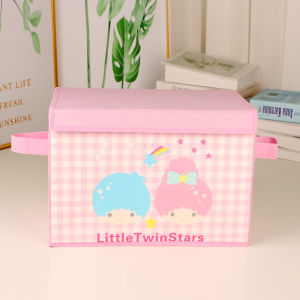 Portable Foldable Cartoon Style Student Dormitory Storage Box Clothing Toy Organizer Fabric Home Use Storage Box