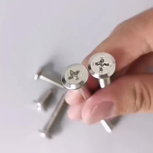 Acid Resistant 304SS Bevel Countersunk Screws Chamfer Cross Flat Head Fasteners M2 M3 For Corrosive Environment 100-200Pcs