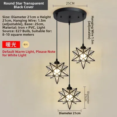 MEISITEKEKE | 3-Head Nordic Modern Minimalist Creative Dining Room Chandelier