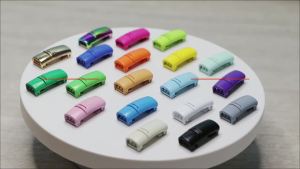 New Colorful Shoelaces Magnetic Metal Lock Elastic Shoe Laces For Sneakers Convenient No Tie Shoes Lace Accessories 1 Pair