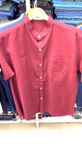 SunnyBoutique เสื้อเชิ้ตคอจีน 12 สี (M-XL) Premium Oxford Men Shirt เสื้อเชิ้ตผู้ชาย เสื้อเชิ้ตแขนสั้น เสื้อเชิ้ต ทรงตรง พร้อมส่ง