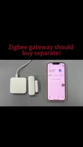 Cảm Biến Cửa Sổ WiFi/ZigBee Cho Nhà Thông Minh Thiết Bị Phát Hiện Cửa Mở/đóng Không Dây Với Báo Động Từ Xa Qua Ứng Dụng Tương Thích Với Alexa Và Google Home