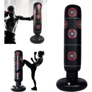 1PC Inflatable มวยผู้ใหญ่/เด็กการฝึกอบรมมวยคอลัมน์บรรเทาความดันมวยการฝึกอบรมคอลัมน์ Taekwondo Training Props