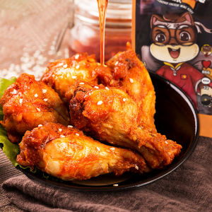 Three Squirrels | Ready-to-Eat Roasted Chicken Legs and Wings Snack Orleans Honey Flavor