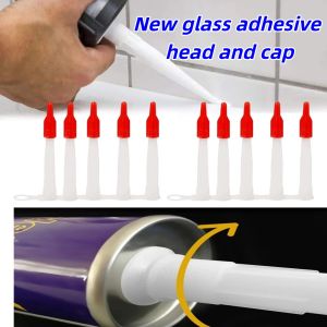 10 new spare silicone nozzle sealant kits anti solidification reusable sealing mud cylinder used for filling pipe nozzle screw