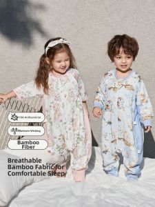 wellber | Lightweight Breathable Bamboo Cotton Baby Sleeping Bag Four Seasons