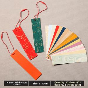 RANDENG | Blank Calligraphy Bookmarks with Tassels 100 Pieces