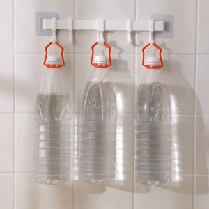 Self Adhesive Hanging Hook Reusable Mounted Wall Clothes Hooks Anti-skid Trace less on Bathroom Kitchen