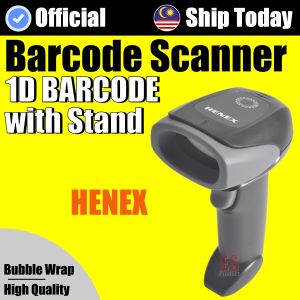 Official Henex Barcode Scanner 1D with Stand HC-3206