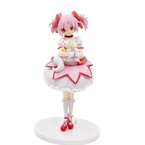 Bandai | 18CM Puella Magi Madoka Magica Aniem Figure Kaname Madoka Magic Girl PVC Anime Action Figures Model Anime Cartoon Model Toy Gift