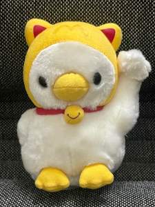 Cosplay mèo may mắn nhồi bông 15cm