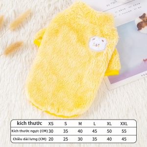 Áo Khoác Lông Cừu Cho Chó Mùa Đông Có Dây Rút Áo Vest Cho Mèo Nhỏ Kiểu Teddy Bichon Pomeranian Chó Cưng Cotton Thường Ngày