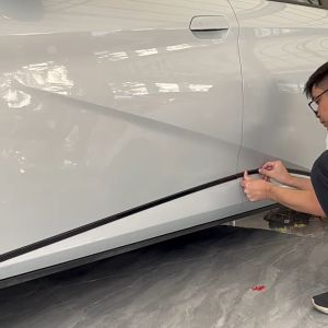 BYD Dolphin Car Body Trim Exterior Car Exterior Side Trim Garnish Black Carbon Side Strip Door Molding Cover Trim