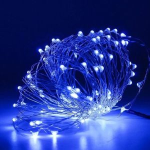 10PCS LED String Lights Copper Silver Wire Fairy Garland Light for Glass Craft Wedding Bottle Stopper Christmas Decoration 3m