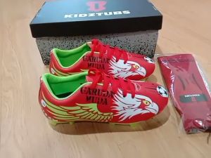 KIDZTUBS Sepatu Bola Anak Paket Komplit Sepatu Bola Tas Skin Deker Kaos Kaki Usia 6-10 Tahun Size 28 29 30 31 32 33 34 35 36 37 KDZ1223010325