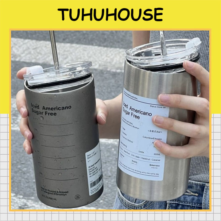 Ly giữ nhiệt iced americano inox 304 cao cấp chống gỉ, cốc uống nước ...