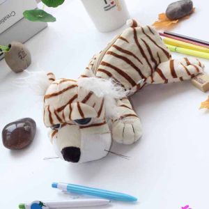 Girl Cartoon Young Girl Doll Creative South Korea Pencil Cute Animal Plush Pencil Bag Super Cute Doll Puppy Play