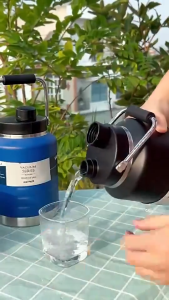 Bình Giữ Nhiệt BOTTLE 2 Dung Tích Lớn 2000ml/1500ml Dáng Lùn núm vặn không có ống hút Miệng Rộng NT