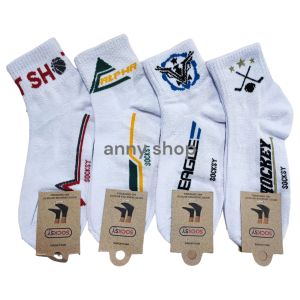 ถุงเท้า ผู้ชาย ข้อกลาง ขนาดฟรีไซส์ 1 แพ็คมี 12 คู่ มีสีพื้น/คละลายสีเข้ม