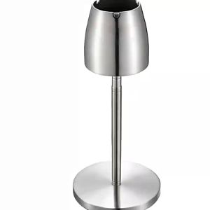 สแตนเลสที่เขี่ยบุหรี่แบบยืดไสลด์ตั้งพื้นเถ้าถาดที่เขี่ยบุหรี่โลหะแบบพกพาขนาดใหญ่ กันลม ที่เขี่ยบุหรี่อุปกรณ์สูบบุหรี่