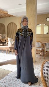 Gamis Kondangan Motif Tenun Modern - ShirinZein Dress Nura