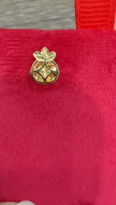 Poh Heng Jewellery 22K Pineapple Earrings in Yellow Gold [Price By Weight]