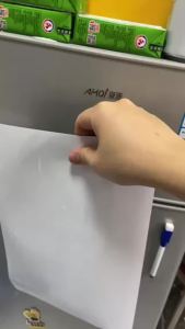 A2 Size Magnetic Whiteboard Dry Erase White Board for Fridge (23.6" X 16.5") with 8 Dry Erase Marker and 1 Eraser
