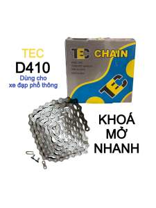 Xích xe đạp phổ thông 1 tầng líp TEC 114L. Tương thích xe đạp trẻ em mini cào cào có chốt tháo mở nhanh tiện lợi.