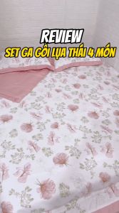 Bộ chăn ga gối lụa 4 món chăn trần bông nhập khẩu Set ga gối chăn trần bông 4 món lụa cao cấp mềm mịn mát lạnh đủ kích thước