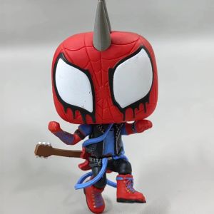 Spiderman Punk Funko Pop Model Đồ Chơi Sưu Tập Phong Cách Đường Phố Đồ Chơi Có Sẵn Hàng Hóa Rời Trung Quốc Đại Lục