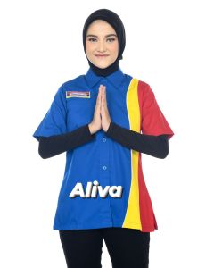 Seragam Kemeja Kerja Karyawan Indomaret Standar Pria Wanita