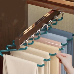 ไม้แขวนกางเกง ประหยัดพื้นที่ Z ช่วยประหยัดเวลา 1 เเพ็ค/5 ชิ้น