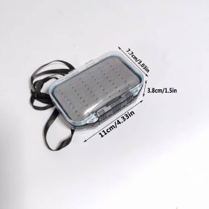 Fly fishing gear storage box is used to store fly hooks fur hooks small sequins lure boxes fish hook sorting boxes