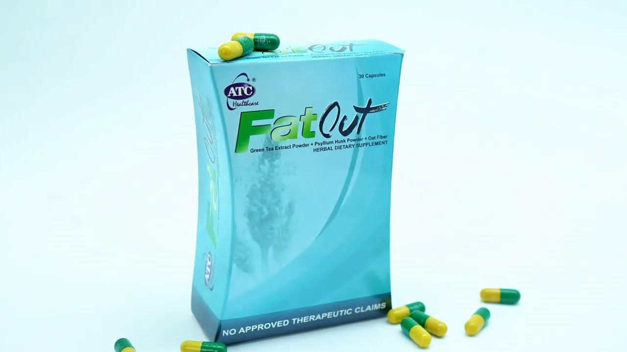 【Official Shipment】ATC Fat Out 30s Capsules Healthcare Dietary Supplement 100% Authentic FDA Approved Healthy Fat Buring Weight Loss for women & men Slimming Control sugar intake Enhance metabolism Improve Digestion