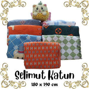 Selimut bahan katun uk.180x190