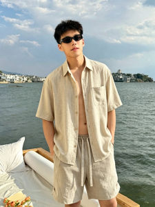 OUMULONG | Summer Lightweight Breathable Linen Suit