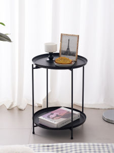Portable Small Tea Table Bedroom Sofa Side Table Beautiful Mini Desk Side Table Mobile Side Table for Snacks Cabinet