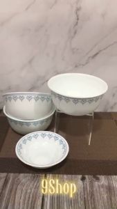 Corelle USA - PatchWork - 01 Tô Cao Ăn Mỳ Mẫu Lam Thêu 900ml Ms 428 [Mua 3 tặng 1 Tô Chẹc]
