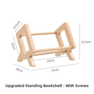 Simple Modern Office Desk Wood Shelf Creative Storage Rack Bookend Tabletop Organizer Adult Wooden Craft Special Shape Design