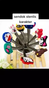 Sendok Teh Anak Karakter Kartun Lucu Imut Stainless steel / Tea Spoon Stainless Steel