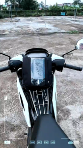 Túi Dọc + Chống Nước Treo Trước Ghi Đông Xe Máy Túi Treo Đầu Xe Chiều Dọc Xem Google Map Grab Shiper