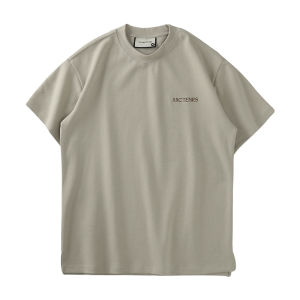 DUKEEN | Heavyweight Knitted Embroidery American Style Mens Short Sleeve T-Shirt
