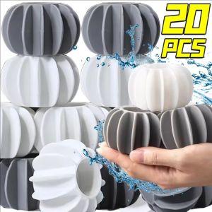 20pcs Silicone Laundry Balls / Reusable Anti Binding Washing Machine Cleaning Ball / Clothes Hair Remover Catcher Tools