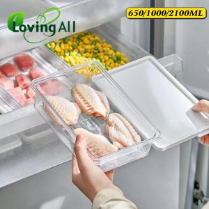 Kitchen Refrigerator Keep Fresh Fruits Vegetables Meat Fish Drain Storage Boxes Fridge Organizer